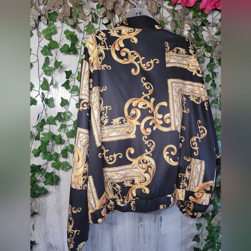 NWOT Baroque Patterned Jacket - Picture 9 of 10
